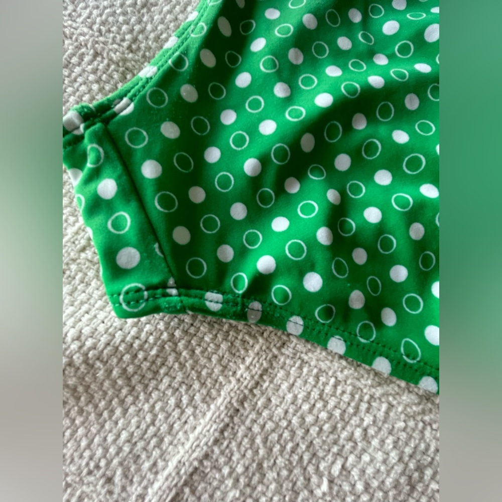Hot Water Green and White Polka dot Bikini - Picture 5 of 8